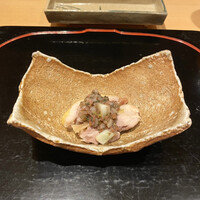 鳥匠 いし井 - ・鶏スネ肉 島らっきょ 梅肉