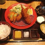 KUSHITEI SHIBUYA STREAM - 海老豚巻と鯵フライ御膳