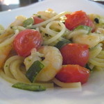 ドン マンジョーネ ディ ナポリ - 海老とズッキーニのスパゲッティ