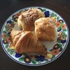 KU~NERUbakery - 料理写真:「クロワッサン」 「パン オ ショコラ」「クリームパン」