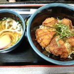 竹とんぼ - ソースカツ丼定食（うどんで。）