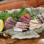 Jizake To Chisan Ryouri Hanasaki - 島魚の盛り合わせ。
