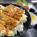 天麩羅の里　天 - みそもんた定食¥1023(税込)