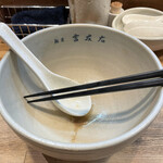 麺屋吉左右 - ご馳走様でした。