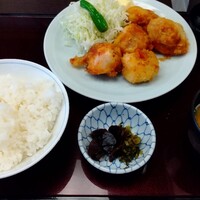 割烹 嶋村 - 若鳥ひとくち揚げ(皿もり) 1,000円 ♪