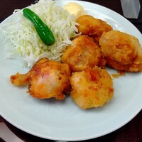 割烹 嶋村 - 若鳥ひとくち揚げ(皿もり) 1,000円 ♪