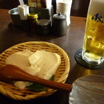 Toritetsu - 生ビールとお通し自家製豆冨