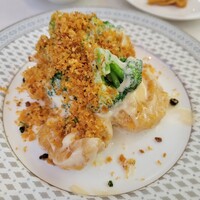 新橋亭 - 海老マヨのエスニックパウダーかけ