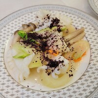 新橋亭 - 甲イカとセロリのゆかり炒め