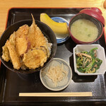 尾州  - 福助定食(キスと野菜の天丼)