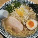 丸源ラーメン - 柚子ねぎ塩ラーメン(糖質50％オフ麺)