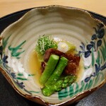 是しん - 和牛とアスパラ