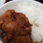 マルキュウ麺食堂 - ミニ鶏から丼　から揚げは二つ