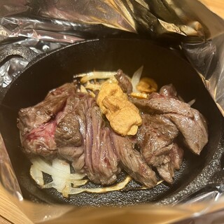 [Recommended] “Ikinari Shime Steak” to eat first
