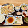 揚げたて天ぷら はまだ - 料理写真:満腹天ぷら御膳（自家製ジェラート付） １３８０円