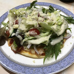 がばちょ - サラダピザ（600円）