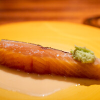 蒼 - 2022.4 北海道寿都産 活〆桜鱒 お米と中国甘酒のソース