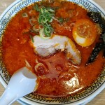 丸源ラーメン - 醤油とんこつ赤