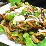 いなかむら - ｿﾌﾄｼｪﾙｸﾗﾌﾞﾄﾆﾝﾆｸの芽炒め　1,500円