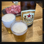 大衆ジンギスカン酒場 東京ラムストーリー - 瓶ビールで乾杯〜　490円