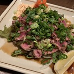 万宝家 - 肉のたたき（￥1300）