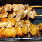 やきとり家すみれ - 焼き鳥5本盛り