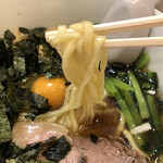 らぁめん ほりうち - 中細平打ち麺