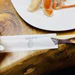 富田屋 - カニコース
      割箸・カニスプーン