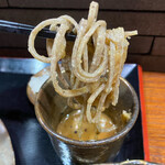 そば くら富 - 辛味大根汁と2年熟成信州味噌の焼き味噌「からつゆ」で頂く古式高遠そば