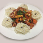 魚の三姉妹 - ★タコ炒め★強壮食品であるタコに色々な野菜を入れて味付けし炒めたもの。