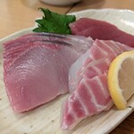 まるは食堂 - 刺身盛合せ3種