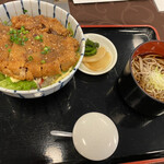 Resutoran Shiruku Rodo - 牛かつ丼とミニ蕎麦（冷）