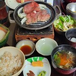 滋養料理 山法師 - 牛タン麦とろろごはん