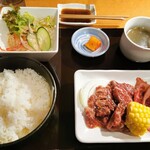 大衆焼肉 藤田商店 - 料理写真: カルビ＆ハラミランチ