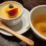 作並温泉 湯の原ホテル - 作並プリンとお茶で夕食はフィニッシュ