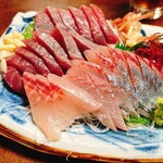 居酒屋 なかひら - カツオ＆シマアジ　刺身