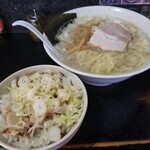 塩そば専門店 桑ばら - 鯛煮干塩そば＋チャーマヨ丼