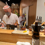 鳥しき - 大将と天草ボトル