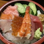 Daiwa - ランチ 海鮮丼 （シャリ少なめ）　(2022/03)