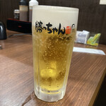 焼肉勝っちゃん - 生ビール（中）