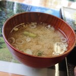 清流の森 - 今日はアザミのお味噌汁。間違いない。美味しい。
