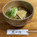 手打ちそばと朝宮茶の店 黒田園 - きつねそば