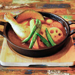 カフェ&ダイニング ヘミングウェイ - チキンスープカレー ライス付き