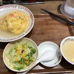 餃子の王将 - 220523月　埼玉　餃子の王将 南越谷ラクーン店　天津飯セット餃子と唐揚げは後で