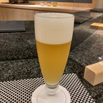 Sushi Umezawa - 白穂乃花で乾杯！