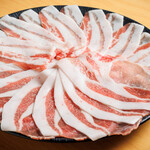 Agu pork loin for shabu shabu shabu