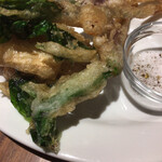 彩華 - 行者にんにくの葉の天ぷら