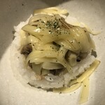 鴨出汁中華蕎麦 麺屋yoshiki - 浅利リゾット