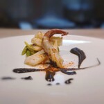 ラヴァンドール - 北海道産槍烏賊のソテー イカ墨ソース