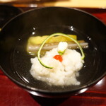 銀座 しのはら - 鱧、加茂茄子